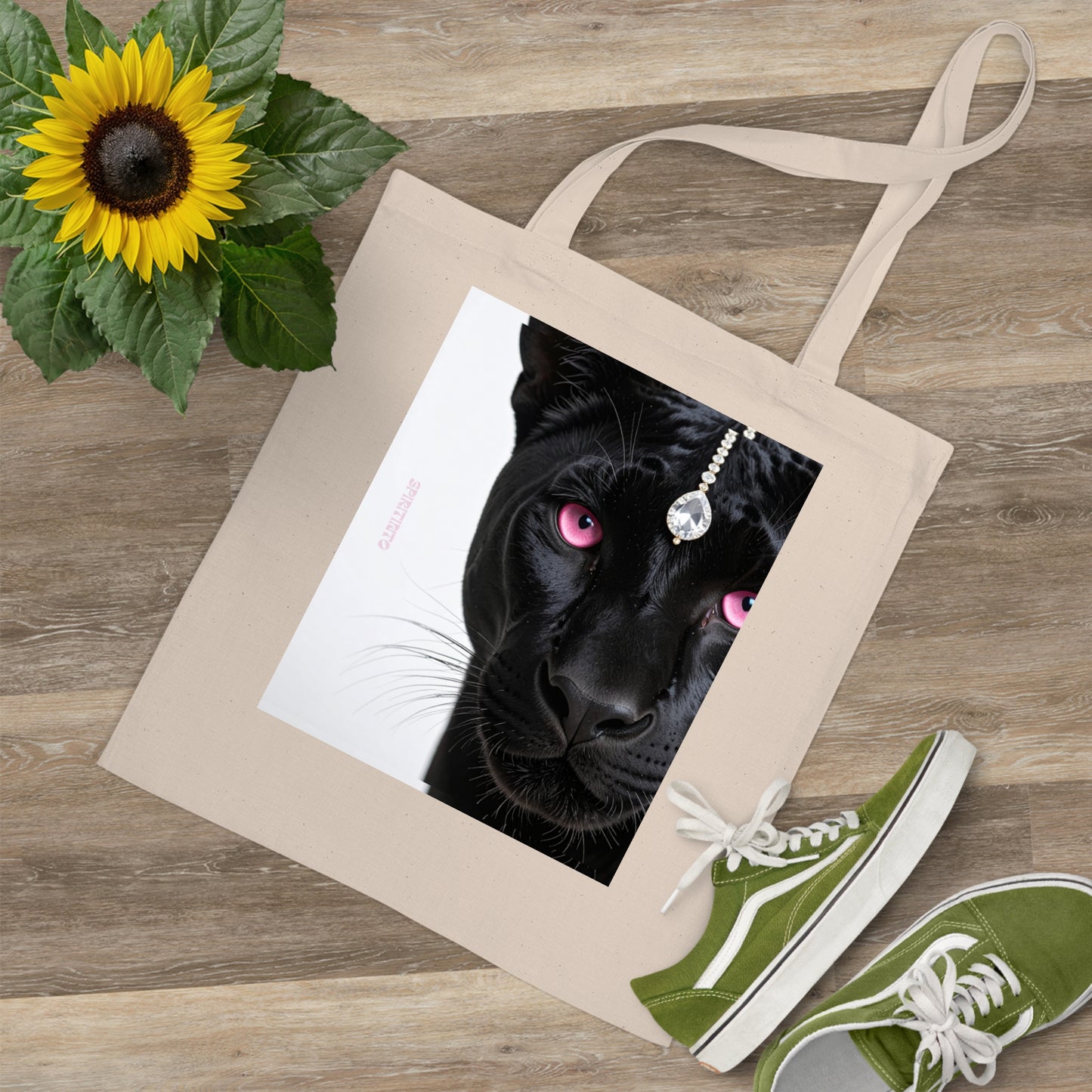 Black Panther Tote Bag/ 100 % Cotton, sustainable, 2 colours options, women empowering