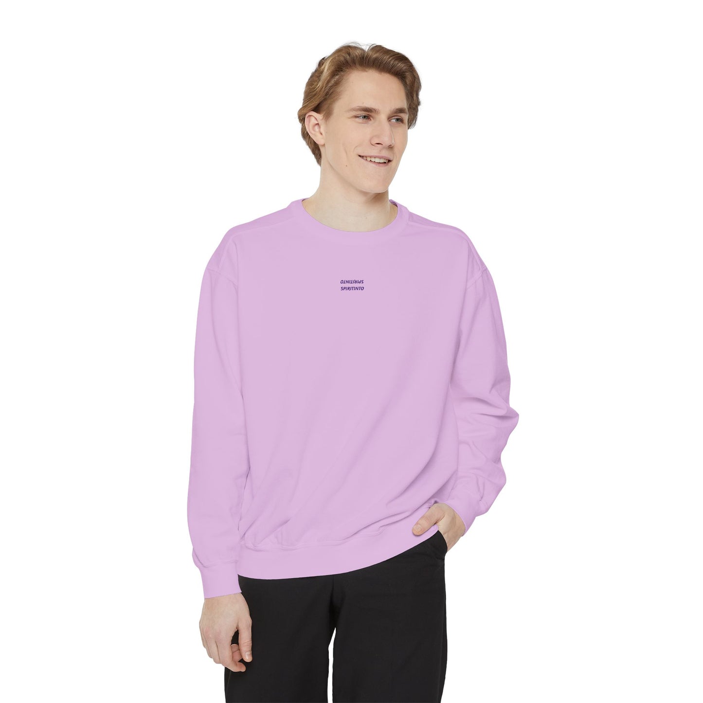 Black Panther with stripes Sweatshirt, Unisex Garment-Dyed Apparel, Cozy Streetwear