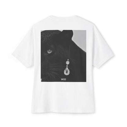 Panther Spirit Oversized Tee, Unisex Graphic Tee for Animal Lovers, Casual Wear, Spirit Week, Gift for Her/Him, Stylish Comfort