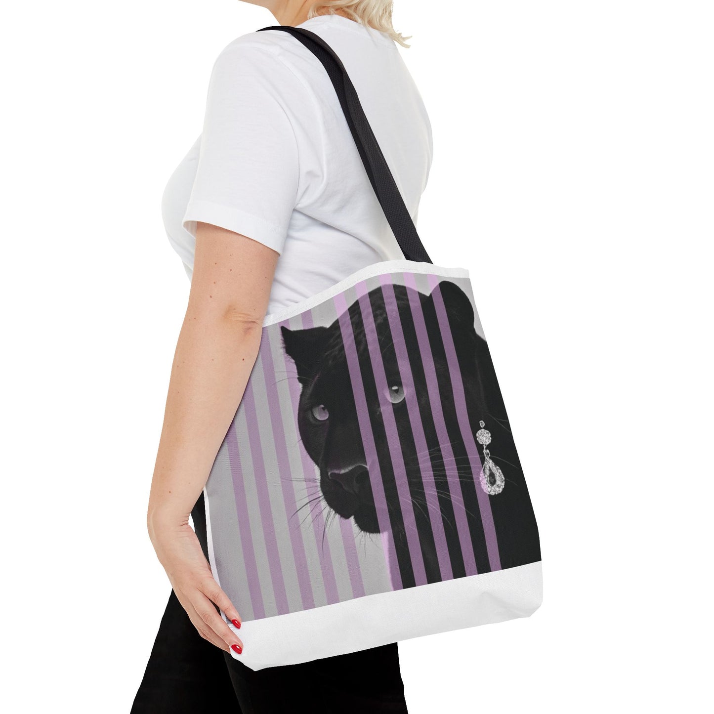 Black panther with stripes - Stylish Accessory, Perfect for Everyday Use, Shopping Bag