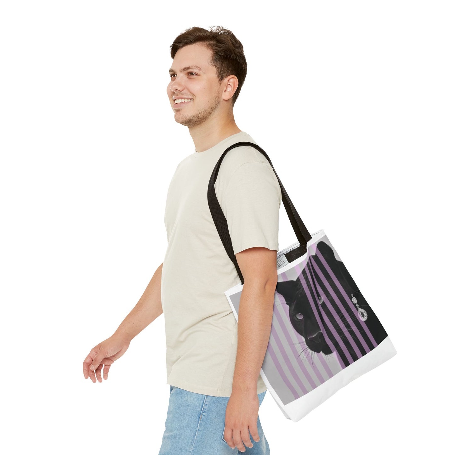 Black panther with stripes - Stylish Accessory, Perfect for Everyday Use, Shopping Bag