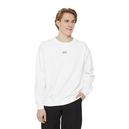 Black Panther with stripes Sweatshirt, Unisex Garment-Dyed Apparel, Cozy Streetwear