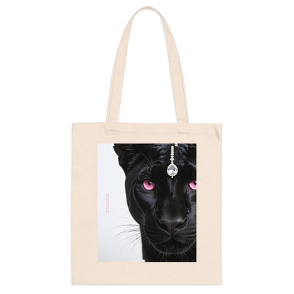 Black Panther Tote Bag/ 100 % Cotton, sustainable, 2 colours options, women empowering