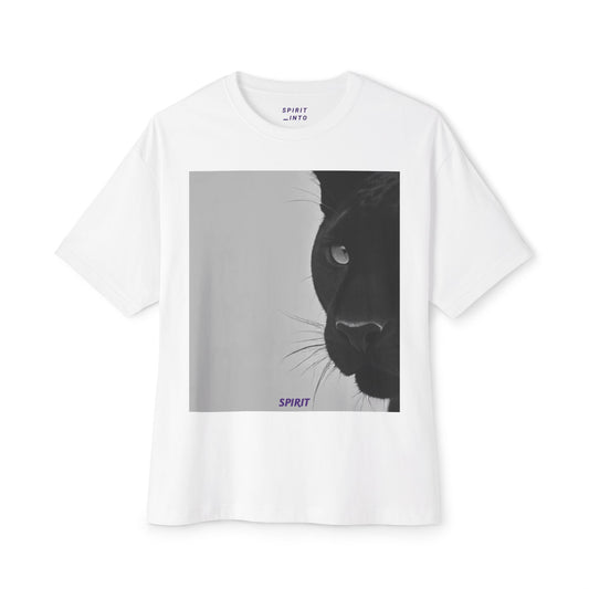 Panther Spirit Oversized Tee, Unisex Graphic Tee for Animal Lovers, Casual Wear, Spirit Week, Gift for Her/Him, Stylish Comfort